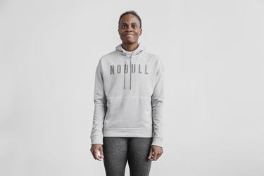 Nobull Women's Hoodie Light Grey | Australia (NH3410)